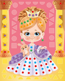 Аппликация для малышей "Принцесса" Аппликация для малышей "Принцесса"