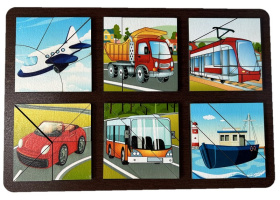 Развивающая доска "Сложи квадрат. Транспорт" Развивающая доска "Сложи квадрат. Транспорт"