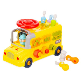 Набор развивающий Elefantino "Юный механик", в комплекте: гаечный ключ, отвертка, съемный двигатель Набор развивающий Elefantino "Юный механик", в комплекте: гаечный ключ, отвертка, съемный двигатель