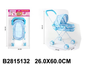 Коляска для кукол (металлическая), складная, размер в собранном виде: 57*35*25 см Коляска для кукол (металлическая), складная, размер в собранном виде: 57*35*25 см