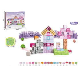 Конструктор магнитный, 59 кубиков, размер кубика 2*2 см Конструктор магнитный, 59 кубиков, размер кубика 2*2 см