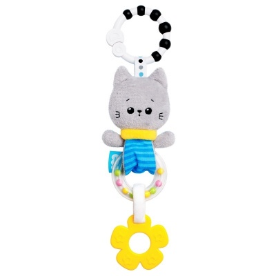 Игрушка-подвеска погремушка "Котёнок Кекс"
