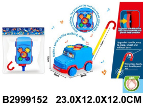 Каталка на палочке "Машинка", звуковые эффекты, шестерёнки Каталка на палочке "Машинка", звуковые эффекты, шестерёнки