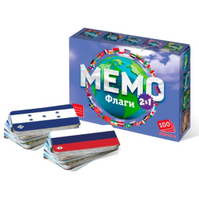 Мемо 2 в 1 "Флаги" (100 карточек) Мемо 2 в 1 "Флаги" (100 карточек)
