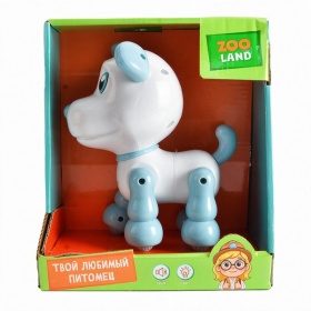 Игрушка Zooland "Собачка", световые эффекты, повторюшка, двигается вперед/назад Игрушка Zooland "Собачка", световые эффекты, повторюшка, двигается вперед/назад