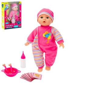 Пупс 38 см "Girl's Club" с аксессуарами, подвижная мимика, фразы, песенка на русском языке Пупс 38 см "Girl's Club" с аксессуарами, подвижная мимика, фразы, песенка на русском языке