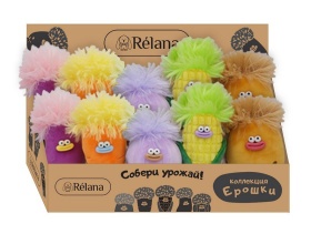 Игрушка мягконабивная ТМ "Relana" Сказочное существо Ерошкин Овощ, 13 см (кратность продажи 10), в/к 13*10*6 см Игрушка мягконабивная ТМ "Relana" Сказочное существо Ерошкин Овощ, 13 см (кратность продажи 10), в/к 13*10*6 см