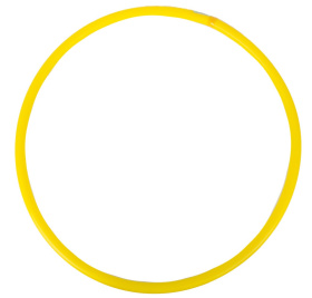 Обруч d60 см, цвет: желтый Обруч d60 см, цвет: желтый