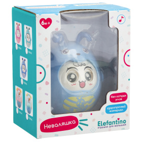 Неваляшка "Elefantino", подвижные детали, звук колокольчика Неваляшка "Elefantino", подвижные детали, звук колокольчика