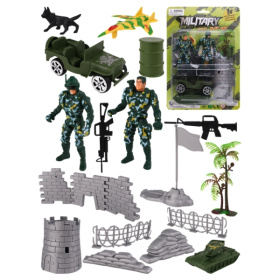 Игровой набор "Военные-2"(солдатики 2шт.,машина и пр.,в блист.) Игровой набор "Военные-2"(солдатики 2шт.,машина и пр.,в блист.)