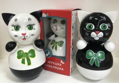 Игрушка-неваляшка "Котик/Кошечка" в ассорт.