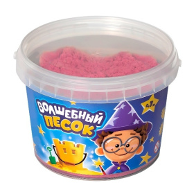 Кинетический песок "Волшебный песок" 700 гр., ведерко, розовый Кинетический песок "Волшебный песок" 700 гр., ведерко, розовый