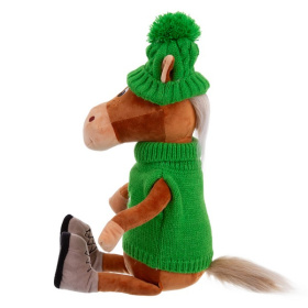 Игрушка мягконабивная ТМ "Relana" Конь в шапочке и свитере Филипп, 25 см Игрушка мягконабивная ТМ "Relana" Конь в шапочке и свитере Филипп, 25 см