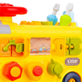 Набор развивающий Elefantino "Юный механик", в комплекте: гаечный ключ, отвертка, съемный двигатель Набор развивающий Elefantino "Юный механик", в комплекте: гаечный ключ, отвертка, съемный двигатель