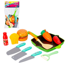 Набор "Повар "Girl`s Club", 11 предметов, продукты на липучках Набор "Повар "Girl`s Club", 11 предметов, продукты на липучках