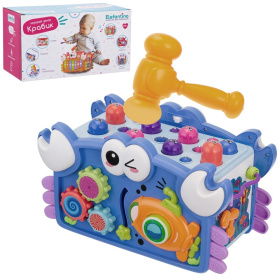 Развивающий игровой центр "Крабик" "Elefantino", пианино, пищалка, часики, игра с молоточком,рыбалка Развивающий игровой центр "Крабик" "Elefantino", пианино, пищалка, часики, игра с молоточком,рыбалка
