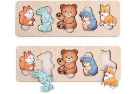 Пазл-рамка "Дикие животные" Пазл-рамка "Дикие животные"