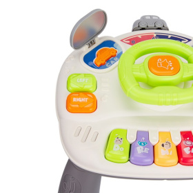 Центр развивающий Elefantino "Веселые гонки": игровой столик (25*25*21см), пианино, руль, светофор Центр развивающий Elefantino "Веселые гонки": игровой столик (25*25*21см), пианино, руль, светофор