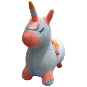 Животное-прыгун единорожка в тканевой накидке, звуковые эффекты, 4 цвета Животное-прыгун единорожка в тканевой накидке, звуковые эффекты, 4 цвета