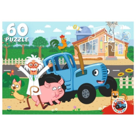 Пазлы 60 элементов. Лицензия/ Синий трактор Пазлы 60 элементов. Лицензия/ Синий трактор