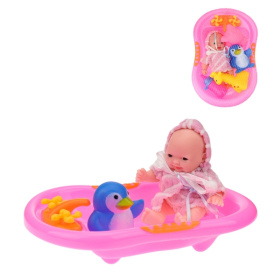 Пупс в наборе (13,5х4 см) "Принимаем ванну" (аксесс, в пакете) Пупс в наборе (13,5х4 см) "Принимаем ванну" (аксесс, в пакете)