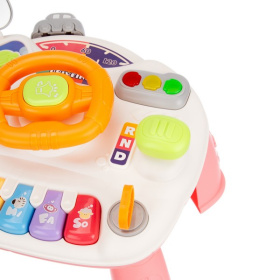 Центр развивающий Elefantino "Веселые гонки": игровой столик (25*25*21см), пианино, руль, светофор Центр развивающий Elefantino "Веселые гонки": игровой столик (25*25*21см), пианино, руль, светофор