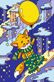 Картина по номерам на подрамнике 20*30 "Маленький лис" Картина по номерам на подрамнике 20*30 "Маленький лис"