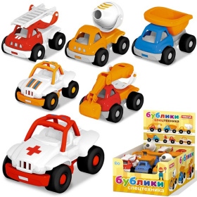 Машинка "Бублик" Спецтехника (18 шт в наборе) Машинка "Бублик" Спецтехника (18 шт в наборе)