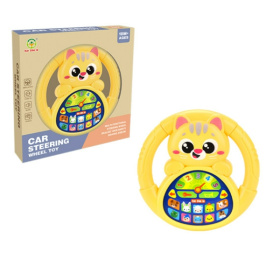 Руль музыкальный "Котик", размер:18*18*3 см, световые эффекты, голоса животных,регулировка громкости Руль музыкальный "Котик", размер:18*18*3 см, световые эффекты, голоса животных,регулировка громкости