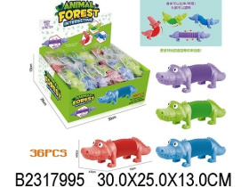 Игрушка-антистресс "Крокодил" цв. в ассорт., (36 шт. в наборе) Игрушка-антистресс "Крокодил" цв. в ассорт., (36 шт. в наборе)