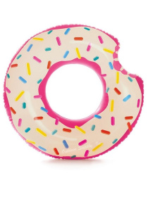 Круг надувной для плавания 94 см. Клубничный пончик INTEX Круг надувной для плавания 94 см. Клубничный пончик INTEX