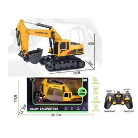 Экскаватор на пульте радиоуправления, металлическая Экскаватор на пульте радиоуправления, металлическая