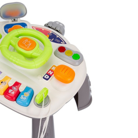 Центр развивающий Elefantino "Веселые гонки": игровой столик (25*25*21см), пианино, руль, светофор Центр развивающий Elefantino "Веселые гонки": игровой столик (25*25*21см), пианино, руль, светофор