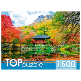 TOPpuzzle. Пазлы 1500 элементов. ПАГОДА В ГОРАХ TOPpuzzle. Пазлы 1500 элементов. ПАГОДА В ГОРАХ