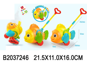 Каталка на палочке "Рыбка", в ассортименте Каталка на палочке "Рыбка", в ассортименте