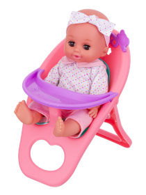 Набор Girl's Club "Маленькая мама", в комплекте: пупс 30 см, кроватка, стульчик, аксессуары Набор Girl's Club "Маленькая мама", в комплекте: пупс 30 см, кроватка, стульчик, аксессуары