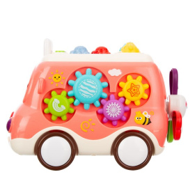 Центр игровой Elefantino "Весёлый автобус", световые и звуковые эффекты, рыбалка, молоточек, спиннер Центр игровой Elefantino "Весёлый автобус", световые и звуковые эффекты, рыбалка, молоточек, спиннер