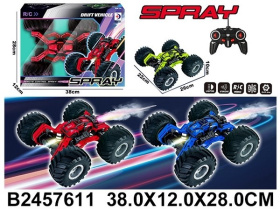 Машинка на пульте радиоуправления с паром в ассортименте Машинка на пульте радиоуправления с паром в ассортименте