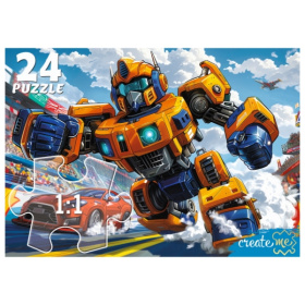 Макси-пазлы 24 элемента Мощный желтый трансформер Макси-пазлы 24 элемента Мощный желтый трансформер