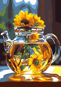 Картина по номерам на картоне 20*28,5 см "В лучах солнца" Картина по номерам на картоне 20*28,5 см "В лучах солнца"