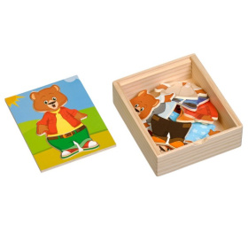 Набор одевашки "Медвежонок Миша" (дерево) Набор одевашки "Медвежонок Миша" (дерево)