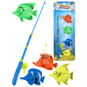 Рыбалка пластиковая "РЫБКА ЗА РЫБКОЙ-8" (4 рыбки, 1 удочка, в блистере). 56*20*4 см Рыбалка пластиковая "РЫБКА ЗА РЫБКОЙ-8" (4 рыбки, 1 удочка, в блистере). 56*20*4 см