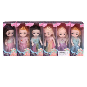 Мини-кукла 15 см, ручки шарнирные, 6 видов в ассортименте Мини-кукла 15 см, ручки шарнирные, 6 видов в ассортименте