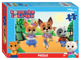 Мозаика "puzzle" 60 "Кошечки и собачки" (0+ Медиа) Мозаика "puzzle" 60 "Кошечки и собачки" (0+ Медиа)