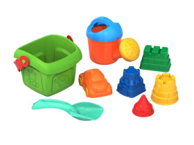 Набор для песка №136 (ведерко ШКД17, совочек мал.Шкода, 4 формочки "Башенки", леечка 144, мини Ашка) Набор для песка №136 (ведерко ШКД17, совочек мал.Шкода, 4 формочки "Башенки", леечка 144, мини Ашка)