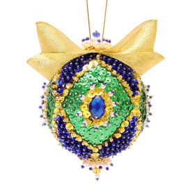 Новогодний шар из пайеток "Фантазия" Новогодний шар из пайеток "Фантазия"